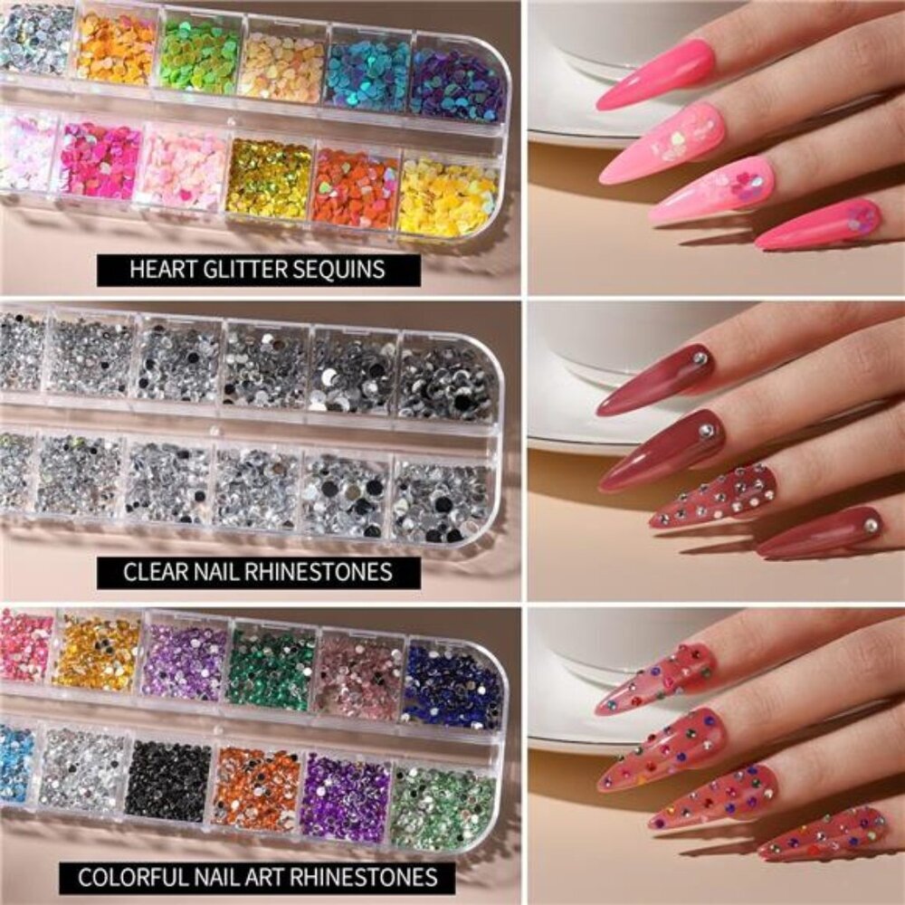 Nail Art Kit, Nail Design Tools Kit with Nail Art Brushes, Nail Dotting Tools - Picture 5 of 7
